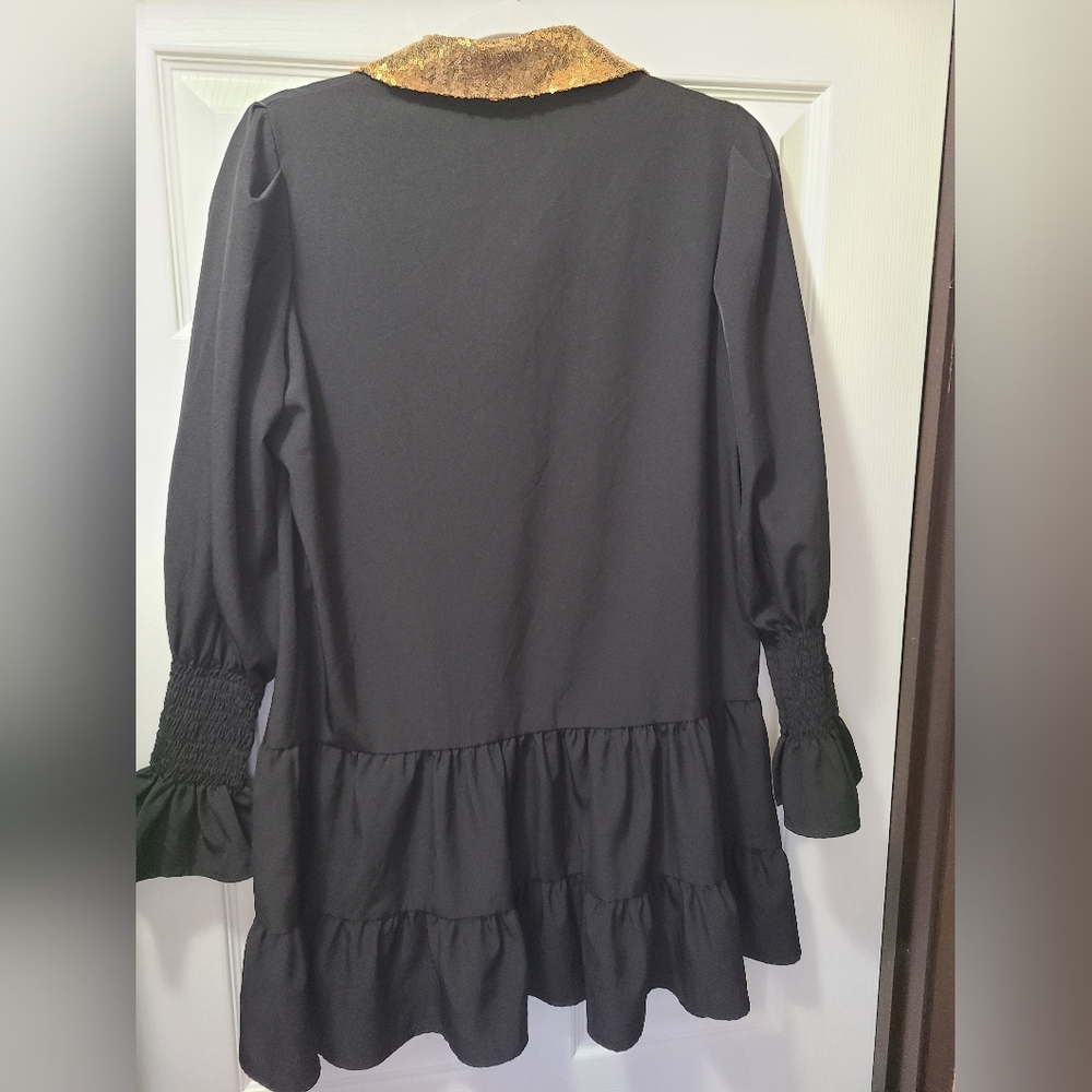 Christmas Sequin Nutcracker Poplin Mini Dress in … - image 6